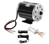 Motor DC 36 V, 800 W, kit de conversión con 2 asas y dispositivo de control, 65 dB de bajo consumo, motor eléctrico de 2750 rpm para Go Karts E-Bike Moto Scooter
