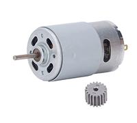 Motor DC Cepillado De Alta Torsión, Cuerpo De Acero Inoxidable, Bobina De Cobre, Motor De Engranaje 19 Para Vehículos Eléctricos Infantiles - Alta Velocidad Y Eficiencia, (30000RPM)