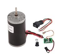 Motor DC de Imán Permanente Mini, Baja Ruido, Alta Velocidad, Rotación CW/CCW, para Generador DIY, con Regulador de Velocidad PWM y Engranajes Metálicos Resistentes (12V8000RPM)