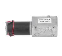 Motor DC Geared, Gear Motor, Self Locking Forward Forward Reverse Rotation Aluminum Alloy Brass Coil Single Shaft Speed Reduction Motor DC24V for Automatización Robotics Medical Equipment (200 rpm)