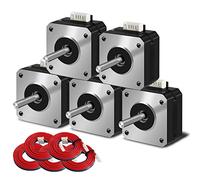 Motor de 17 pasos imetx NEMA 5 stück, 42x23mm 17hs4023 motor de panqueques 1.5a - 3.8v 2 Fase 4 cable 1,8 grados, con cable 1m, para motores de impresoras 3D