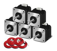 Motor de 17 pasos SIMAX3D NEMA 42-34 panqueques (5 piezas/paquete) 1.5 A - 3.8 V 2 Fase 4 cables clase 1.8, con cable de 1 metro, adecuado para la impresora 3D / exprimidora CNC