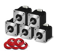 Motor de 17 pasos SIMAX3D NEMA 42-40 crepes (5 piezas/paquete) 1.5 A - 3.8 V 2 Fase 4 cables clase 1.8, con cable de 1 metro, adecuado para la impresora 3D / exprimidora CNC