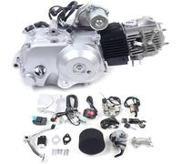 Motor de 4 tiempos de 125 ccm, semiautomático, kit de motor ATV con marcha atrás y 3 marchas hacia delante, refrigeración por aire de un solo cilindro de 125 cc, motor de arranque eléctrico para
