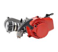 Motor de 49 cc de 2 tiempos, motor de aluminio, motor de dirtbike, minimotor de un solo cilindro con refrigeración por aire, mini Dirt Bike ATV, scooter, Dirt Bike Cross Pocketbike, con carburador de