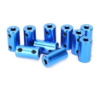 Motor de acoplamiento del eje aleación de aluminio 5 x 8 mm Alto rendimiento Absorbe de amortiguadores duraderos para la impresora 3D Piezas de modelo de bote de bricolaje 10