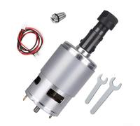 Motor de alta potencia 775 CC de 12 V a 24 V entrada con pinza Er11 compatible con sistemas de grabado Cnc3018, rendimiento duradero para tareas de corte de metal y madera, tamaño compacto de cuerpo