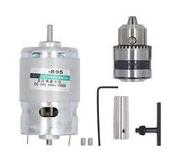 Motor de alta velocidad 10000RPM Mini motor eléctrico de disipación de calor rápida DC24V Potente para diversas aplicaciones (Motor con portabrocas de biela)