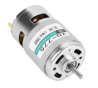 Motor de alta velocidad XD-775, 12 V/24 V, cepillos de bajo ruido con estructura de doble rodamiento para máquinas de precisión, coches de batería (#2)