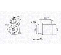 Motor de arranque 063720801010 MAGNETI MARELLI para VW SEAT