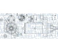 Motor de arranque 063721378010 MAGNETI MARELLI para VW TOUAREG