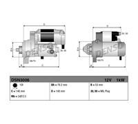 Motor de arranque DENSO DSN3006