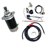 Motor De Arranque Eléctrico para Motocicleta para Motor Fueraborda De 4 Tiempos 9.9HP F9.9JMH 6AUK con Relé Rectificador Arranque Cable Batería Kit Eléctrico Bottum
