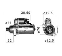 MOTOR DE ARRANQUE EM099Q YM21 11000 BA CST15214AS 02M 911 023 R 101181B S0248