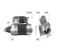 ERA Anlasser Starter 0.8kW Para Fiat Cinquecento 220162A