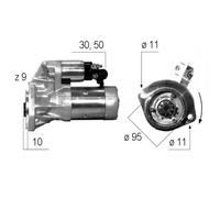 MOTOR DE ARRANQUE EM156Q 30730N SX5039 23300-90069 23300-54T00 23300-1S900