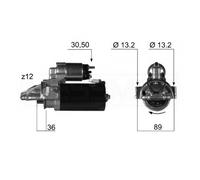MOTOR DE ARRANQUE EM190G D7R71 458445 SX2175 LRS 02 243 42021810 CS 1421 113959