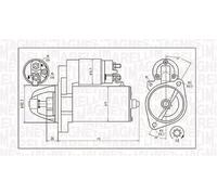 Motor de arranque MAGNETI MARELLI 063721202010