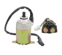 Motor de arranque Para motores GY6 de 4 tiempos, 150 cc, 125 cc, 50 cc, 200 cc, 250 cc, scooters, ciclomotores, ATV, karts y vehículos de 4 ruedas, arranque (9 dientes) Motocicleta Motor Arranque