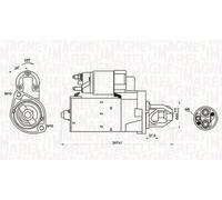 Motor de arranque Sentido de giro a la derecha (horario) 063721249010
