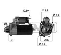 Motor de arranque Sentido de giro a la derecha (horario) 220346A ERA para FIAT