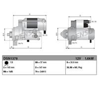 Motor de arranque DENSO DSN1378