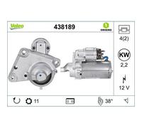 VALEO Motor de arranque para CITROÃN: Xsara Picasso, C4, C3, C4 Picasso, Berlingo, C2, C5, C4 Cactus, C-ElysÃ©e, C3 Aircross, C3 Picasso (Ref: 438189)