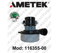 Motor de aspiración 116355-00 LAMB AMETEK para mopas y aspiradoras 117275-07