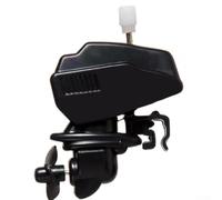Motor de barco agitador de café mezclador eléctrico automático para té, chocolate caliente, accesorio de cocina de plástico negro para mini licuadora de bebidas con divertido diseño de motor para uso
