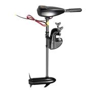 Motor de barco eléctrico, motor fueraborda eléctrico, 12 V, 80 libras, motor de barco eléctrico con mango de control ajustable, motor inflable eléctrico para 6 a 8 personas, potente motor de cepillo