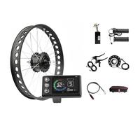 Motor de Buje Trasero de 48 V 1000 W para Una Puntera de 170-175 Mm, Kit de Conversión de Bicicleta Eléctrica con Neumáticos Anchos de 20/24/26" Y Pantalla LCD 48V/1000W,26"