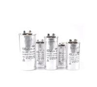 Motor de CA CBB65, condensador de arranque del compresor de aire acondicionado 450VAC 5 UF 20 UF 25 UF 30 UF 35 UF 40 UF 45 UF 50 UF 60 UF 70 UF 5% tolerancia(55UF)