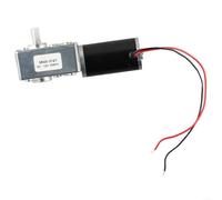 Motor de caja de cambios CC 12 V 24 V con turbina sin fin para una reducción precisa de la velocidad y salida de alto par, para coches RC, robots y equipos electrónicos (12V10RPM)