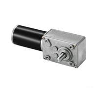 Motor de caja de cambios CC 12 V 24 V con turbina sin fin para una reducción precisa de velocidad y salida de alto par, para coches RC, robots y equipos electrónicos (12V40RPM)