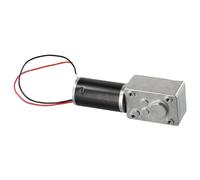 Motor de caja de cambios eléctrica DC 12V 24V con turbina de gusano para par estable y velocidad controlada en varios sistemas automatizados y proyectos de pasatiempos (12V260RPM)