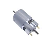 Motor de componentes electrónicos de alto par y bajo nivel de ruido, 775 CC, 12 V-24 V, con doble cojinete de bolas, eje de salida doble, alta potencia