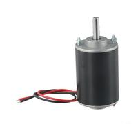 Motor de corriente continua cepillado, 12 V/24 V, 30 W, generador de imán permanente con bobina de cobre para proyectos de bricolaje, dirección de giro bidireccional CW/CCW regulable, velocidad máxima