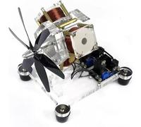 Motor De Disco De Movimiento Pseudo Perpetuo De 12 V con Imanes, Modelo De Motor Sin Escobillas con Aspas De Ventilador De 3 Bobinas, Máquina De Disco De Movimiento Pseudo Perpetuo