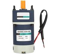 Motor de engranaje DC, 24V 60W 3200 RPM Tarifa de alta torsión de alta torsión imán permanente de metal DC Motor engranado con reductor de engranajes para cabrestantes de abrelatas de la puerta (20, 1
