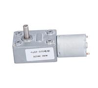 Motor de Engranaje DC24V 4632-370, Motor de Gusano 2RPM, Motor de Reducción Autoblocante con Construcción de Aluminio y Latón, Micro Motor Eléctrico para Abrepuertas Ventanas y