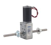 Motor de Engranaje de Gusano con Eje Coaxial M8, Reducción de Velocidad 290, Motor con Brida - Estructura Silenciosa, Alta Durabilidad, Para Movimiento Relativo y Opuesto (Relación de reducción 31)