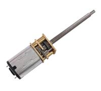 Motor de engranaje de microreducción GA12-N20-M3*34 DC 3V 6V 12V Motor de tornillo de eje de rosca alargado con rueda dentada de metal(750,12V)
