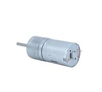 Motor de engranaje de reducción de CC de potencia de JGA25-370, 12V/24V, eje largo, 22mm, engranaje de tornillo sin fin invertido de alto par, 12RPM-1364RPM for Robot DIY(Package C,128RPM,DC 12V)
