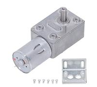 Motor de Engranaje de Tornillo Sin Fin DC 24V 2W, Regulación de Velocidad 0-5RPM, Rotación Adelante y Reversa - Alta Torsión, Función de Auto Bloqueo, Fácil Instalación (0-100 RPM por minuto)