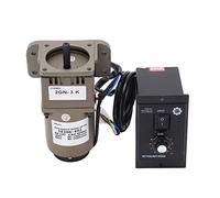 Motor de engranaje eléctrico, CA 220V 6W Motorreductor asíncrono monofásico Velocidad ajustable de desaceleración(3K)