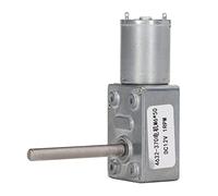 Motor de engranaje helicoidal con función de bloqueo automático, motor reductor de CC 12 V, eje giratorio roscado M6, motor de reducción de velocidad de alto par para robótica y au (1RPM)