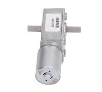 Motor de Engranaje Helicoidal de 12 V CC, Motor de Engranaje Helicoidal con Doble Eje de 12 Mm, Reducción de Velocidad de Gusano Reversible de Alta Torsión, para Cortinas con