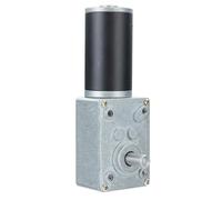 Motor de engranaje helicoidal de 12 V y 24 V, motores de coche con par de torsión para máquina de cortina, Billboard Home Equipment Fácil de usar Turbinas metálicas Engranaje de tornillo sin fin