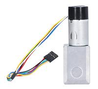 Motor de engranaje helicoidal de alto par, motor reductor con codificador de bloqueo automático totalmente metálico, eje único con salida de 0,2 pulgadas para automatización indust (10RPM CC 12V)