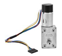 Motor de engranaje helicoidal de CC Codificador de alto par Dispositivo de accionamiento de reducción de velocidad de doble eje industrial para control de automatización Sistemas (CC6V 6RPM)